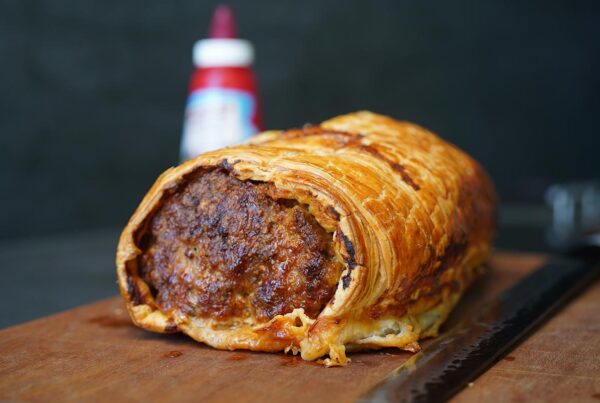 Giant sausage roll using Linley Valley Pork