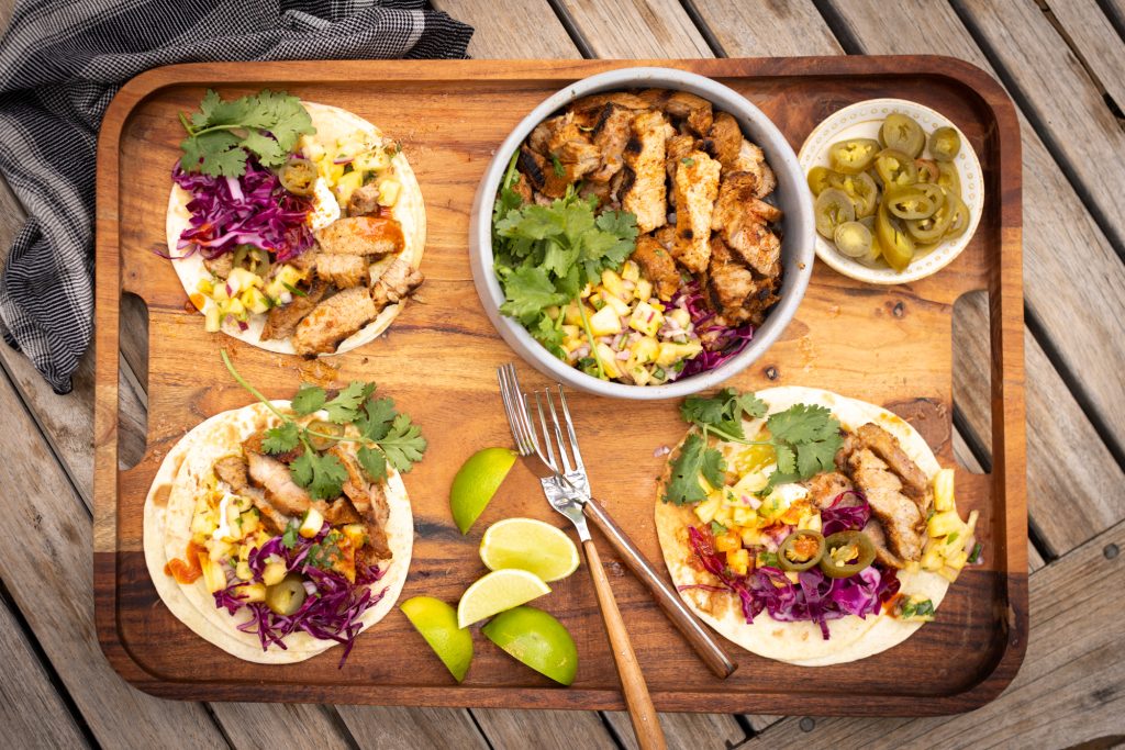 Pork Tacos with Pineapple Salsa