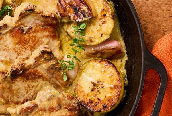 Mustardy Cider-Braised Pork Chops