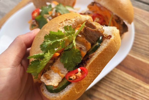 Grilled Lemongrass Pork Banh Mi Sliders