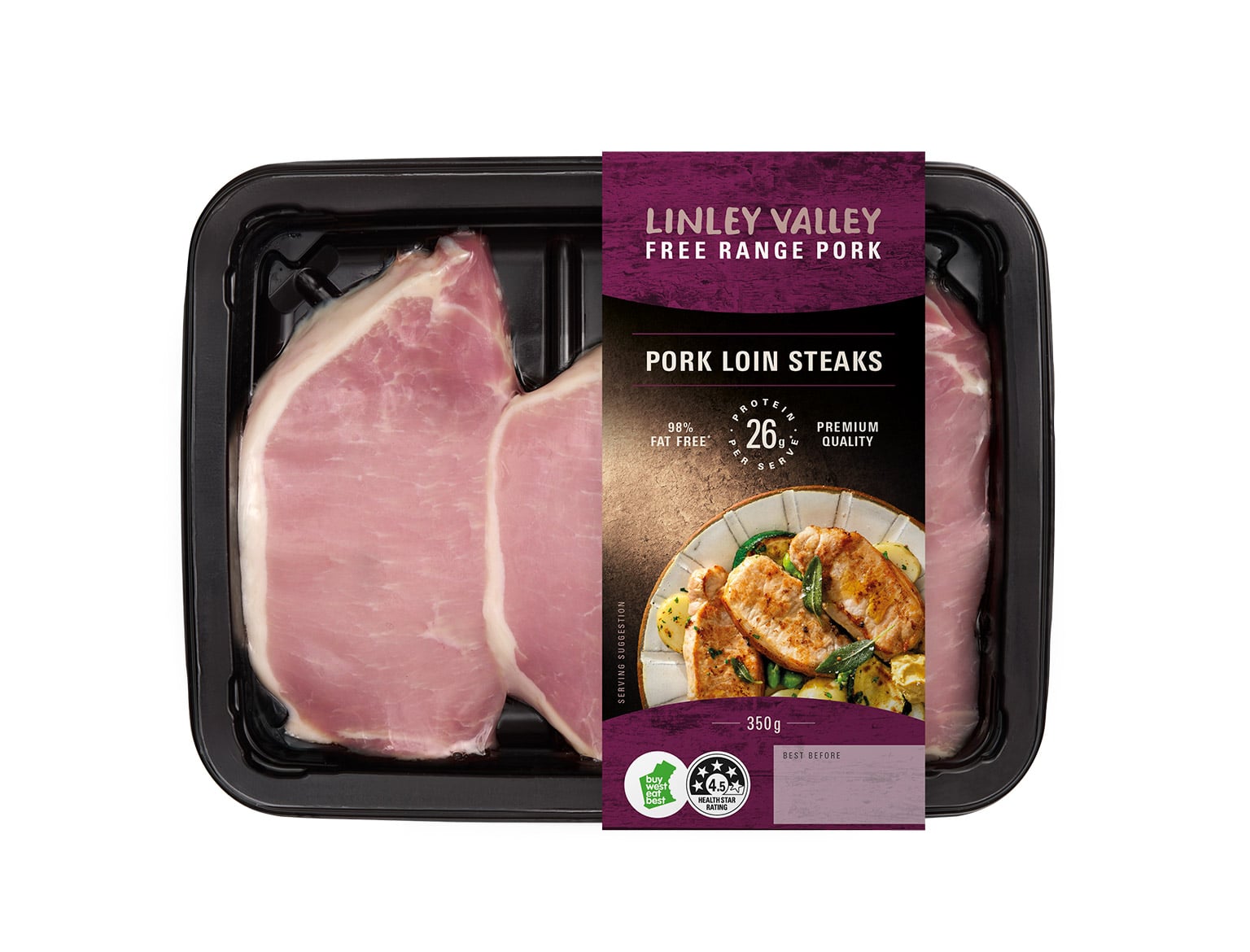 Free Range Pork Loin Steaks